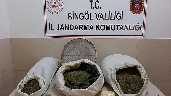 Bingöl'de 24 kilo esrar ele geçirildi: 1 gözaltı