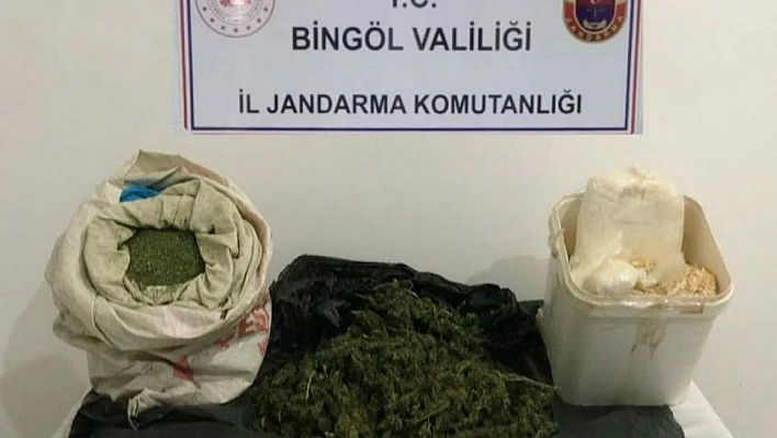 Bingöl'de 9 kilo esrar ele geçirildi