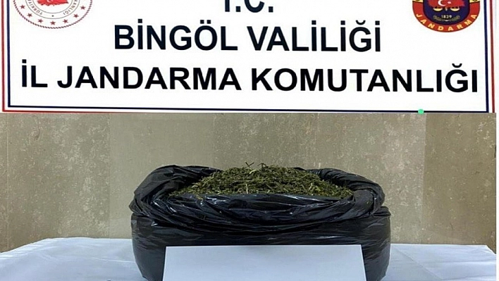 Bingöl'de menfez altına gizlenmiş 9 kilo esrar ele geçirildi