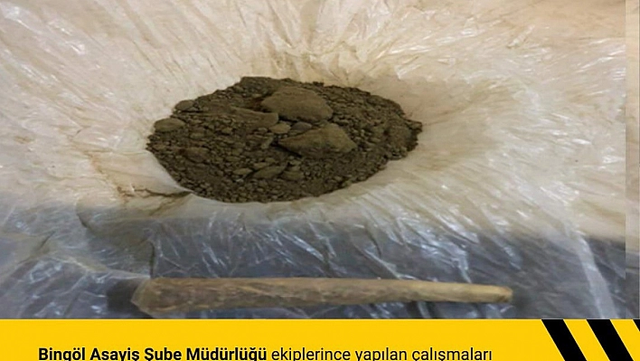 Bingöl'de uyuşturucu madde ele geçirildi