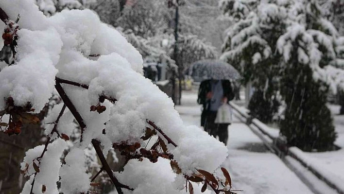 Bingöl merkeze kış geri geldi