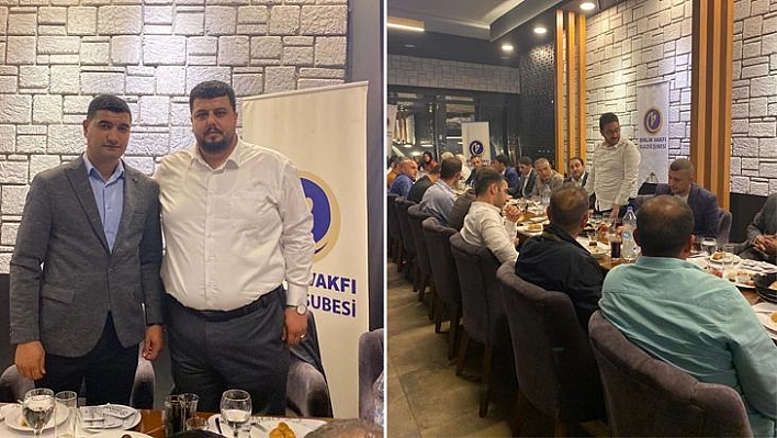 Birlik Vakfı Elazığ Şubesi iftar Yemeğinde bir araya geldi