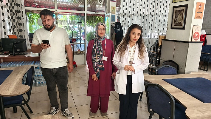 Çemişgezek'te kapalı alanlarda sigara denetimi yapıldı