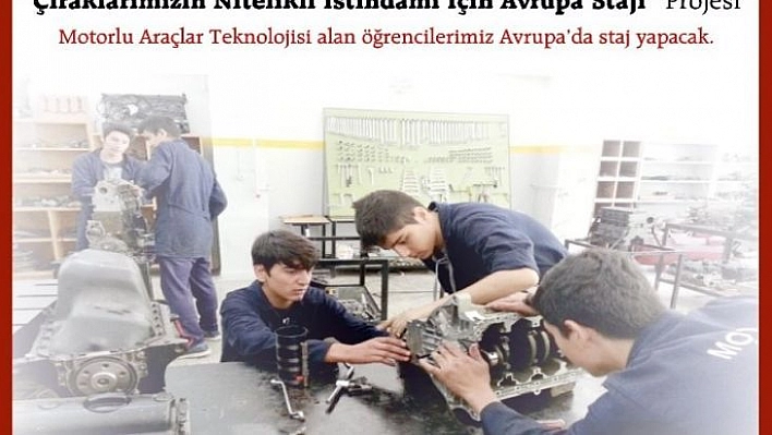 Çıraklar, Avrupa'da staj yapacak