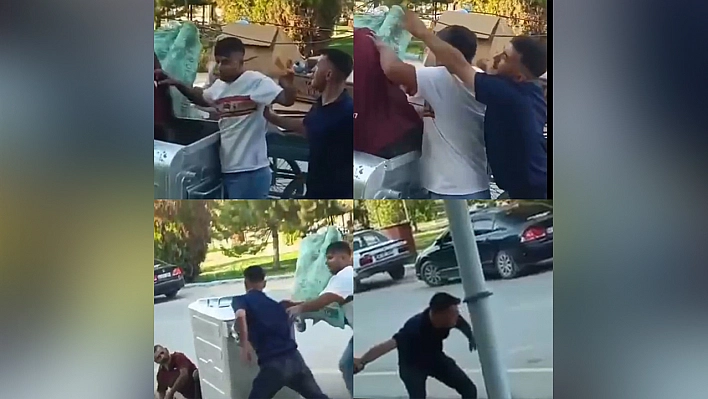 Çöpten atık toplayan şahıs darbedildi