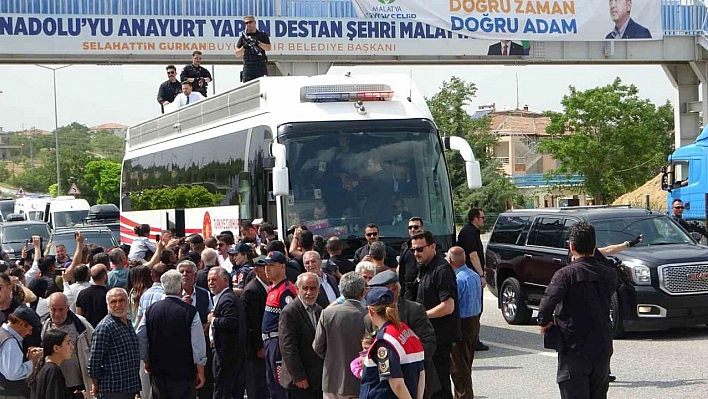 Cumhurbaşkanı Erdoğan'a Malatya 'da sevgi seli