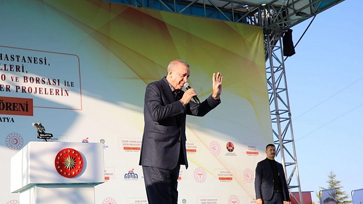 Cumhurbaşkanı Erdoğan Malatya'da toplu açılış törenine katıldı