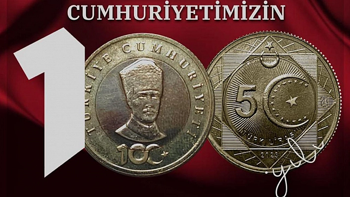 Cumhuriyetin 100. Yılına Özel '5 Türk Lirası' Hatıra Parası Basıldı