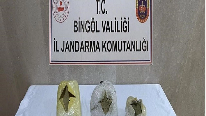 Dere yatağına gizlenmiş uyuşturucu bulundu
