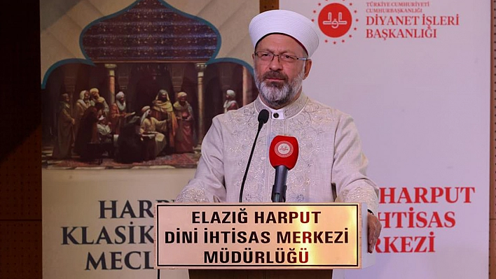 Diyanet İşleri Başkanı Ali Erbaş, Elazığ'da