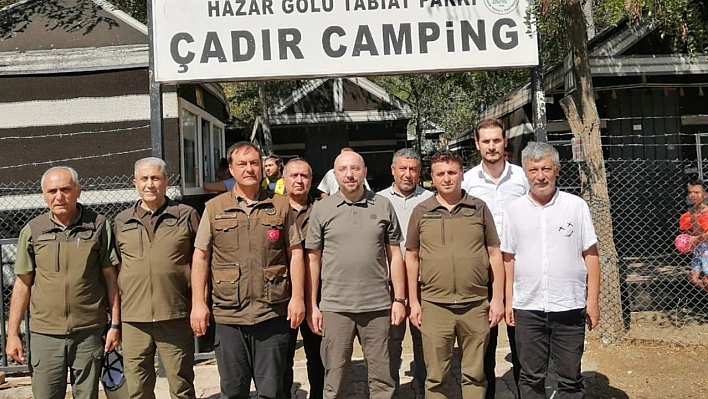 DKMP Genel Müdürü Çokçetin, Hazar Gölü tabiat parkında incelemelerde bulundu