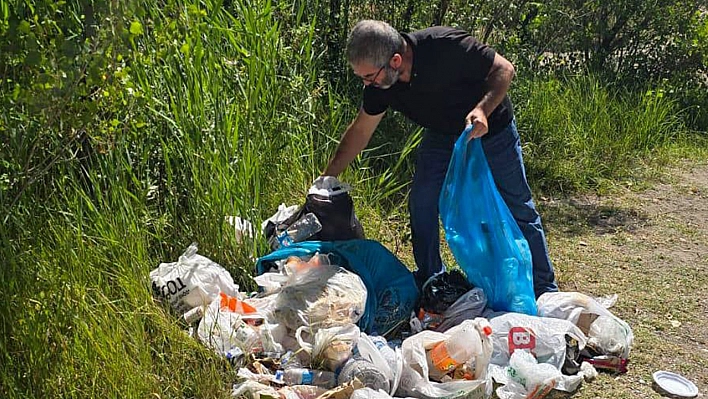 DKMP Munzur Vadisinde temizlik yaptı