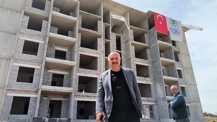 Doğanşehir'deki kalıcı konutlar hızla yükseliyor