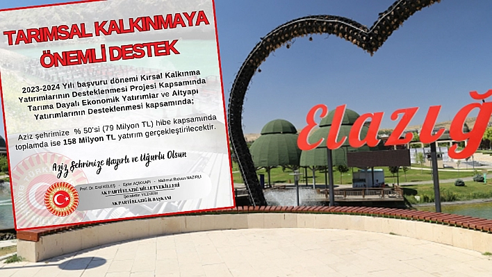 Elazığ'a Hayırlı Olsun!