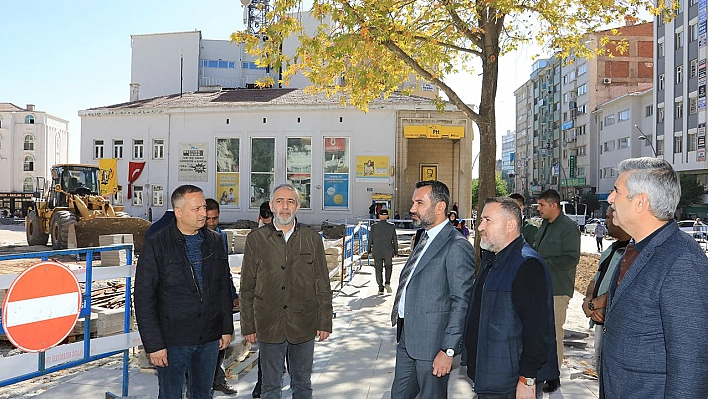 Elazığ Belediye Başkanı Şerifoğulları Altyapı Yenileme Çalışmalarını İnceledi