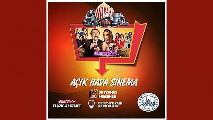 Elazığ Belediyesi Açık Hava Sinema Günleri Başladı