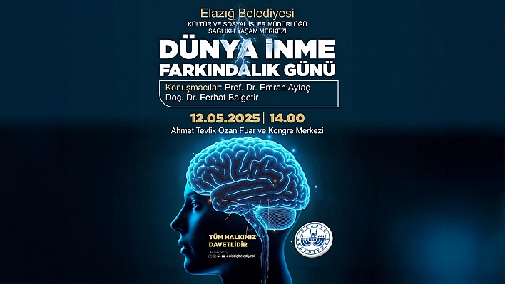 Elazığ Belediyesi, Dünya İnme Farkındalık Günü dolayısıyla seminer düzenleyecek