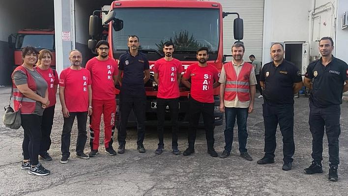 Elazığ Belediyesi İtfaiyesinden SAR ekibine destek eğitimi