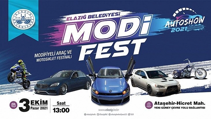 Elazığ Belediyesi'nden Modifiye Araç ve Motosiklet Festivali