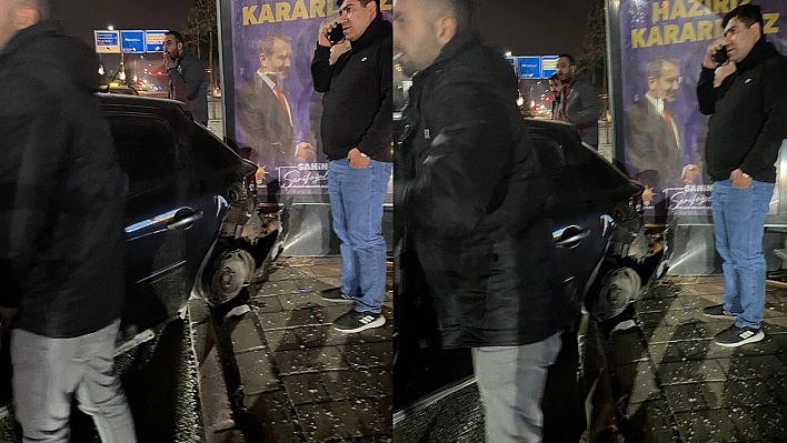 Elazığ Belediyesi Önünde Kaza!