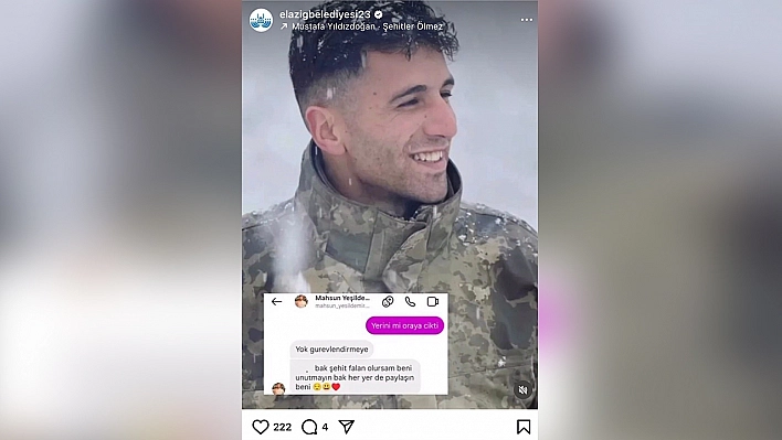 Elazığ Belediyesi şehidimizin son istediğini yerine getirdi