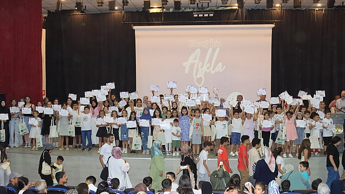 Elazığ Belediyesi Yaz Okulları, mezunlarını verdi