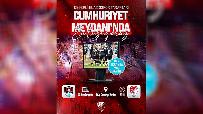 Elazığ Cumhuriyet Meydanı'nda Tek Yürek