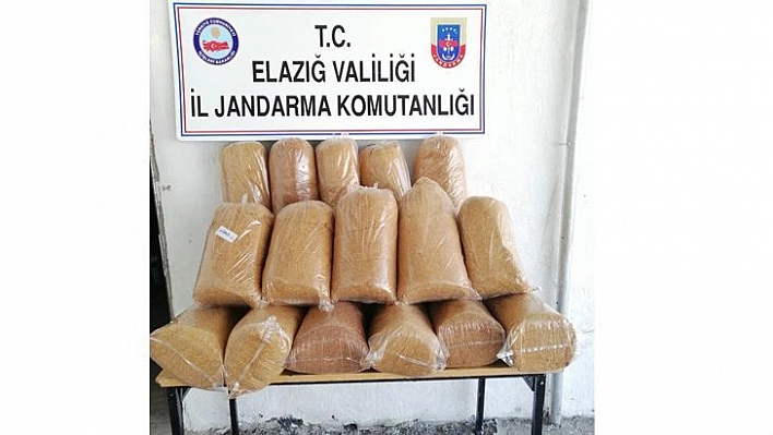 Elazığ'da 130 Kilo Kıyılmış Tütün Ele Geçirdi