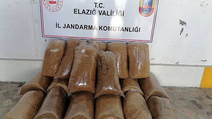 Elazığ'da 114 Kilo Kıyılmış Tütün Ele Geçirildi