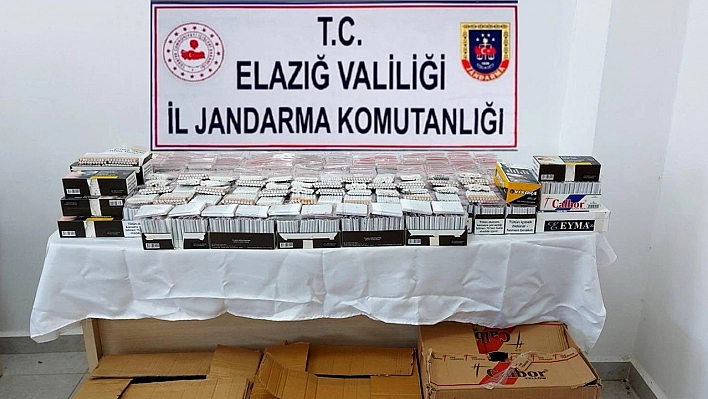 Elazığ'da 16 bin adet bandrolsüz sigara ele geçirildi