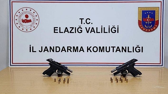 Elazığ'da 2 Adet Ruhsatsız Tabanca Ele Geçirildi