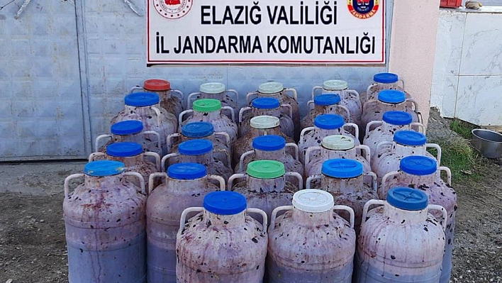 Elazığ'da 2 Ton Kaçak Şarap Ele Geçirildi