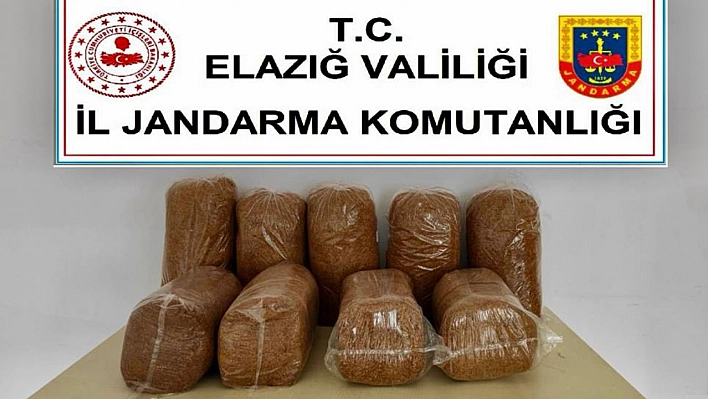 Elazığ'da 45 Kilo Kaçak Tütün Ele Geçirildi