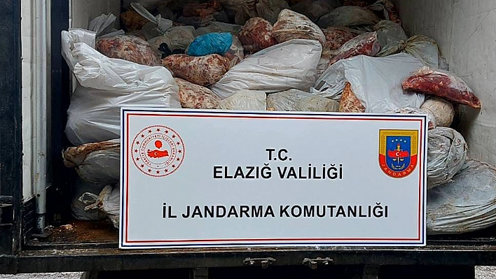 Elazığ'da 5 ton kaçak et yakalandı