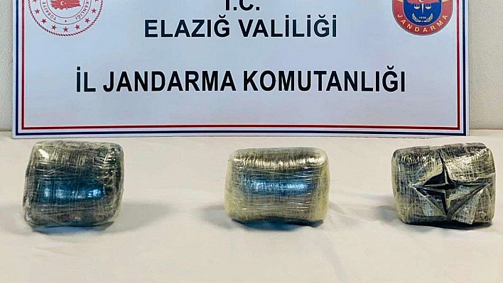 Elazığ'da 9 Kilo Esrar Ele Geçirildi