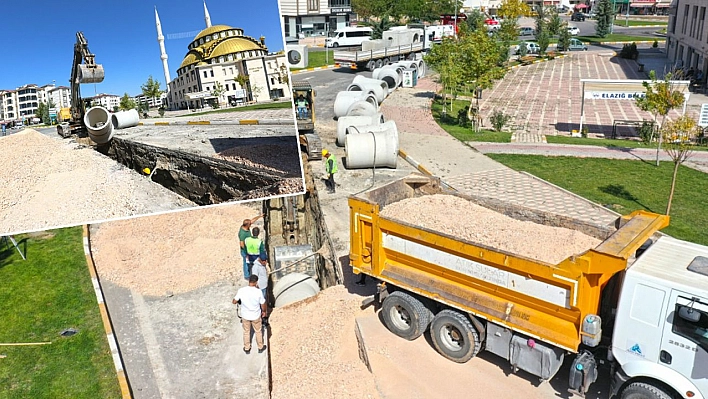 Elazığ'da Altyapı Yenileme Çalışmaları Sürüyor