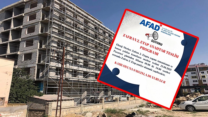 Elazığ'da anahtar teslimi başlıyor! Onlarca konut hak sahibine teslim edilecek