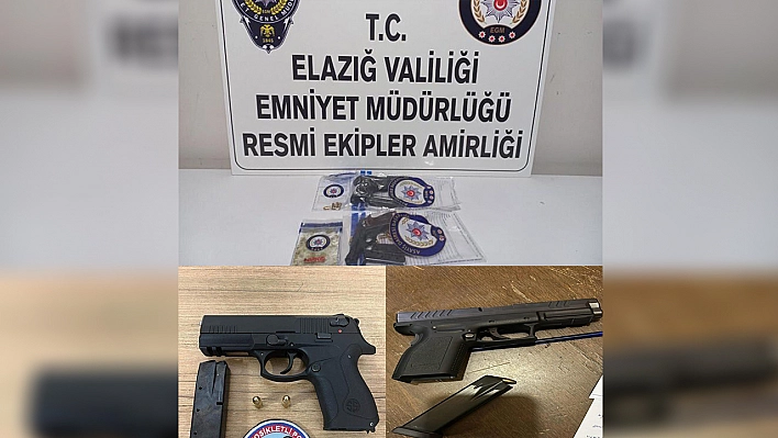 Elazığ'da aranan 15 şahıs yakalandı  4 ruhsatsız silah ele geçirildi