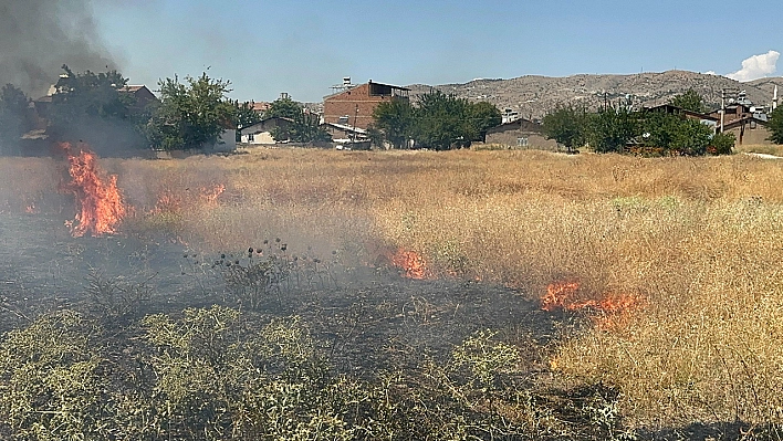 Elazığ'da Arazi Yangını