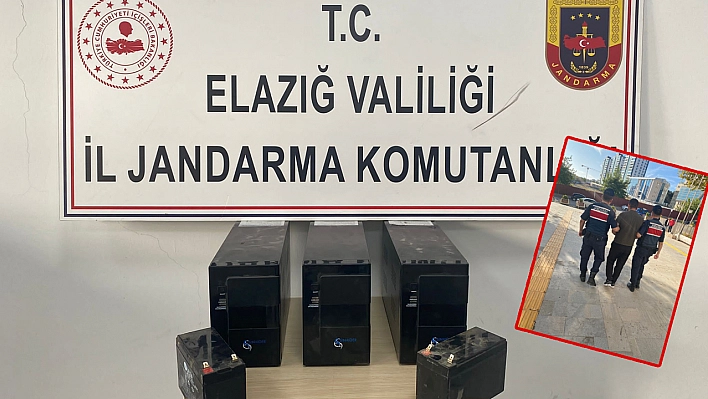 Elazığ'da Asansörlerin Güç Kaynağını Çalan Zanlı Yakalandı