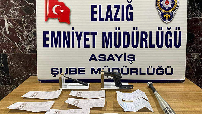 Elazığ'da Asayiş Operasyonları Sürüyor