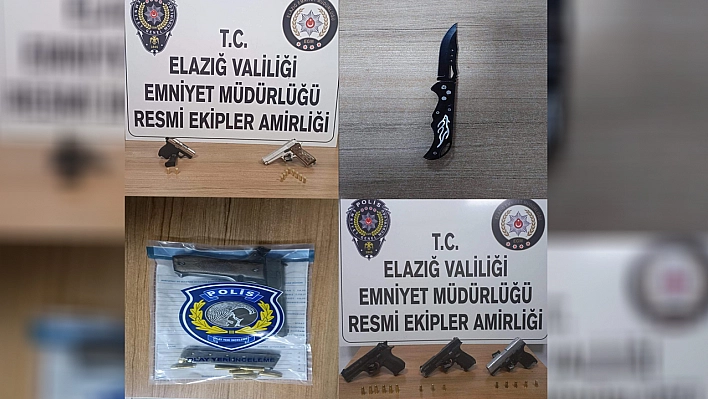 Elazığ'da Asayiş Uygulaması 32 Şahıs Hakkında İşlem Yapıldı