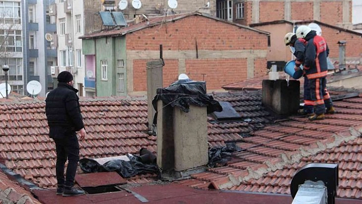 Elazığ'da baca yangını korkuttu