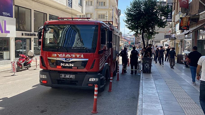 Elazığ'da baca yangını