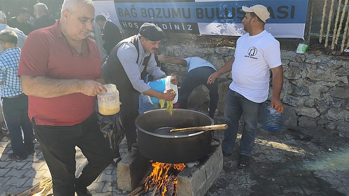 Elazığ'da Bakır Madenliler bağ bozumu şenliğinde buluştu