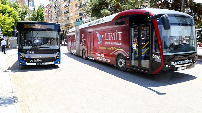 Elazığ'da belediye otobüs güzergahı değişti