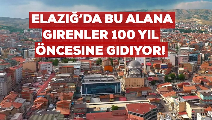 Elazığ'da bu alana girenler 100 yıl öncesine gidiyor! Her gün dibinden geçenler bile farkında değil