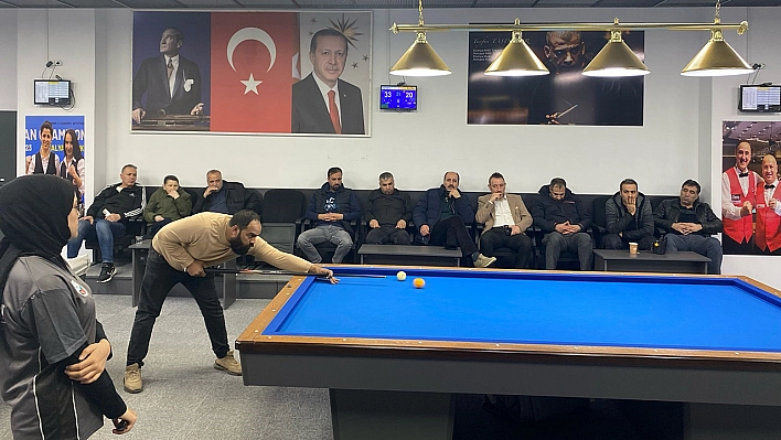 Elazığ'da Çanakkale şehitlerini anma bilardo turnuvası düzenlendi