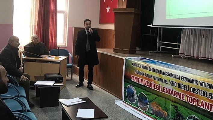 Elazığ'da çiftçilere yönelik bilgilendirme toplantısı