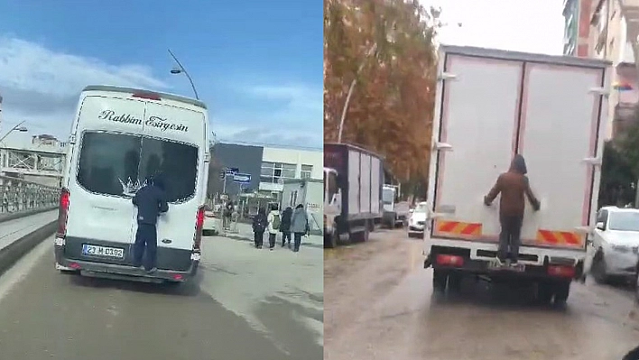 Elazığ'da Çocukların  Tehlikeye Yolculuğu